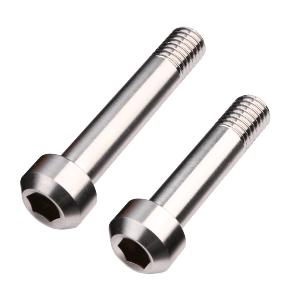 Burgtec Santa Cruz Titanium Shock Bolts - Set 4 (Includes 1x 35mm Bolt and 1x 50mm Bolt)