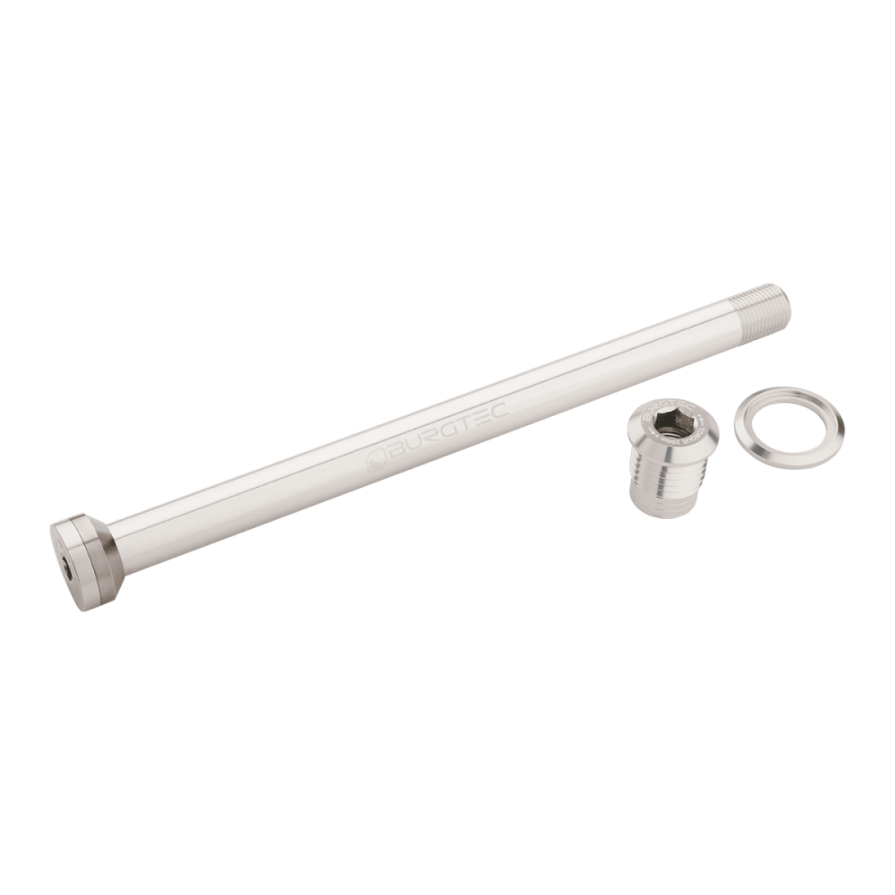 Burgtec Transition 175mm Rear Axle - Rhodium Silver