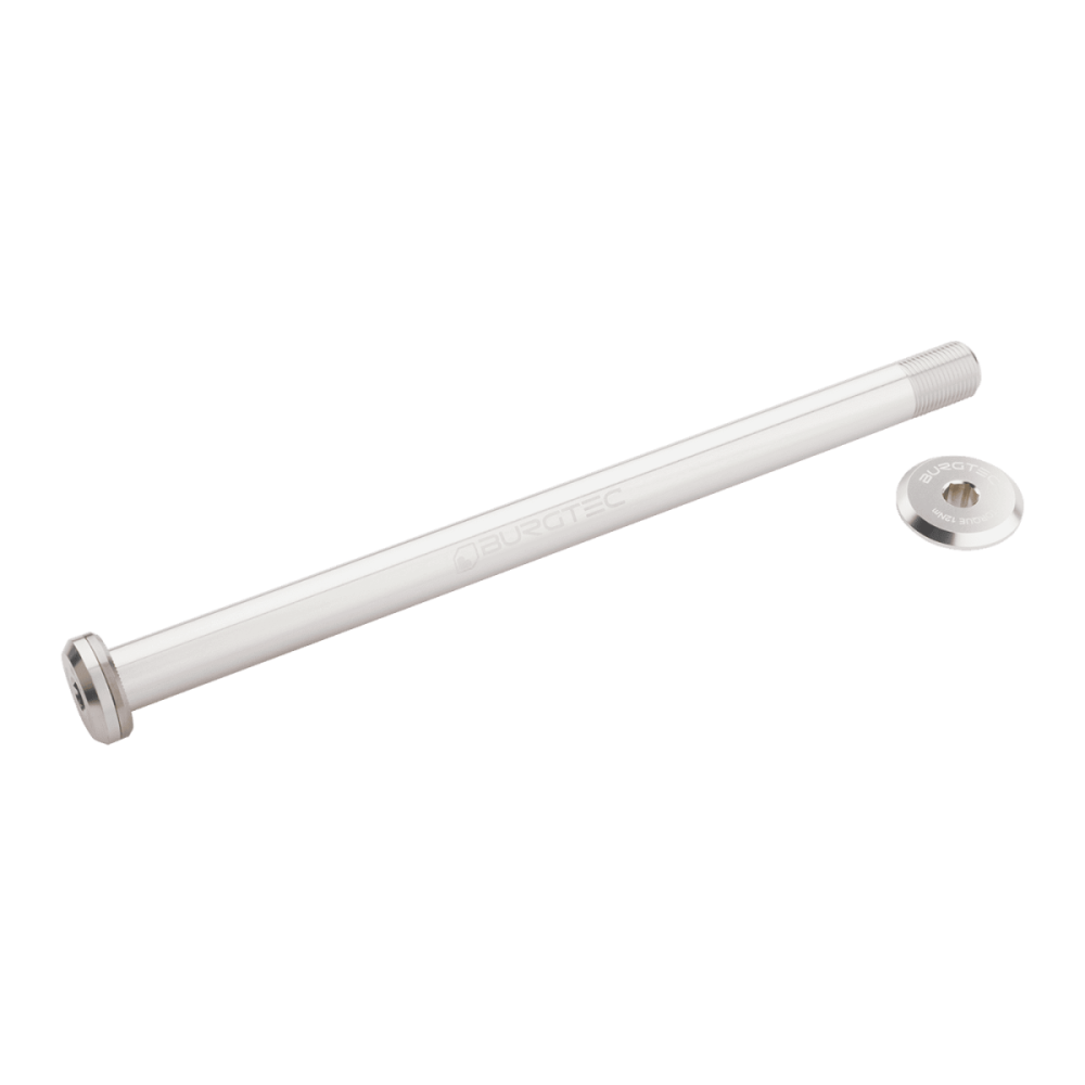 Burgtec Santa Cruz V10 182mm Rear Axle - Rhodium Silver