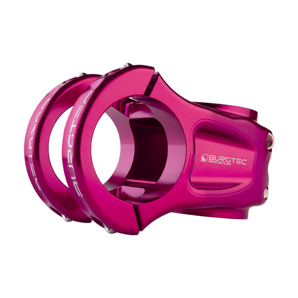 Burgtec Enduro MK3 Stem - 35 Clamp - 35mm Reach - Toxic Barbie Pink