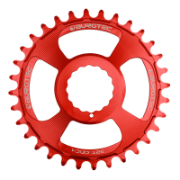 Burgtec 3mm Offset Thick Thin Chainring for Race Face Cinch - 30T - Race Red