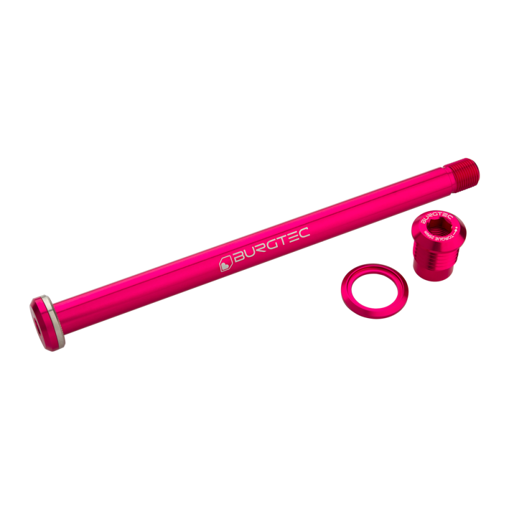 Burgtec Yeti 174mm Rear Axle - Toxic Barbie Pink