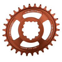 Burgtec Oval 3mm Offset Thick Thin Chainring for SRAM 3-Bolt - 30T - Kash Bronze