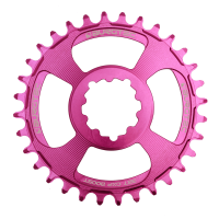 Burgtec 3mm Offset Thick Thin Chainring for SRAM 3-Bolt - 34T - Purple Rain