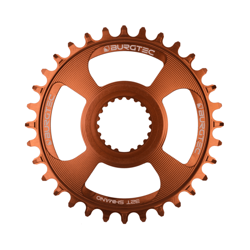 Burgtec Thick Thin Chainring for Shimano Direct Mount - 34T - Kash Bronze, 30T
