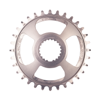 Burgtec Thick Thin Chainring for Shimano Direct Mount - 28T - Rhodium Silver