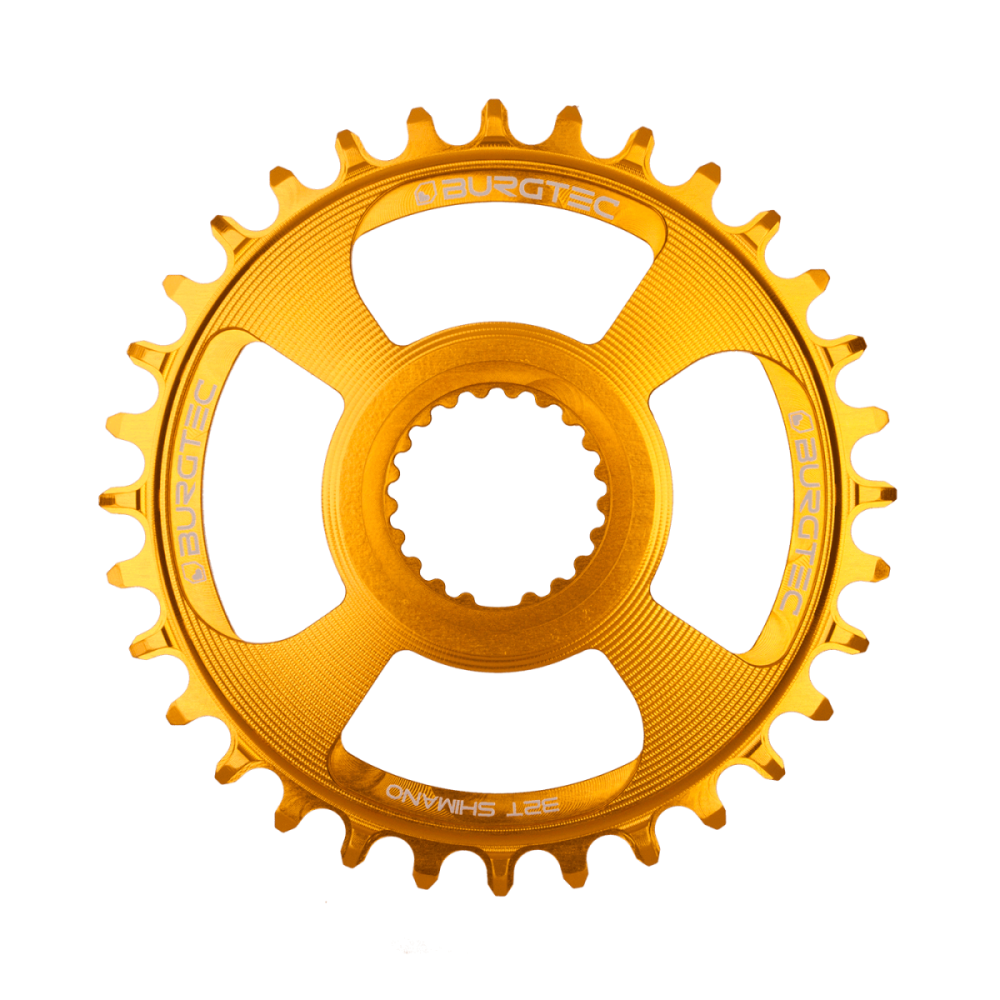 Burgtec Thick Thin Chainring for Shimano Direct Mount - 32T - Bullion Gold, Burgtec Bullion Gold