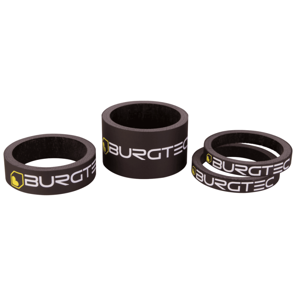 Burgtec Carbon Stem Spacer Kit, Burgtec Black