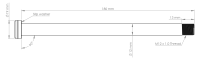 Burgtec 180mm x 12mm 1.00mm Pitch Rear Axle