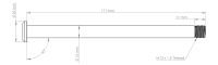 Burgtec Yeti 171mm Rear Axle
