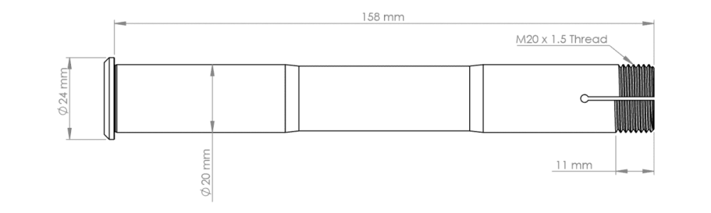 Burgtec Rockshox BoXXer Fork Axle
