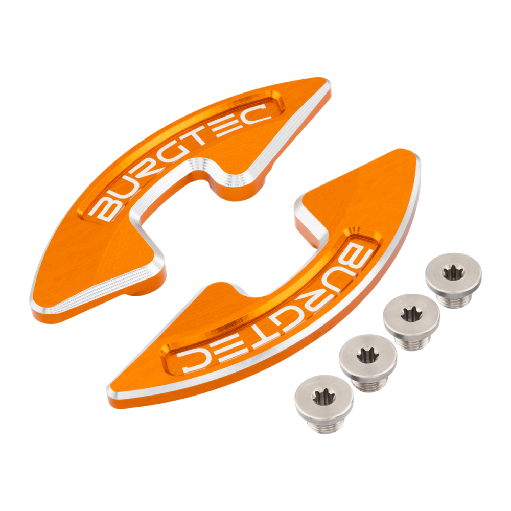 Burgtec Chainring Bash Guard - Pair - Iron Bro Orange