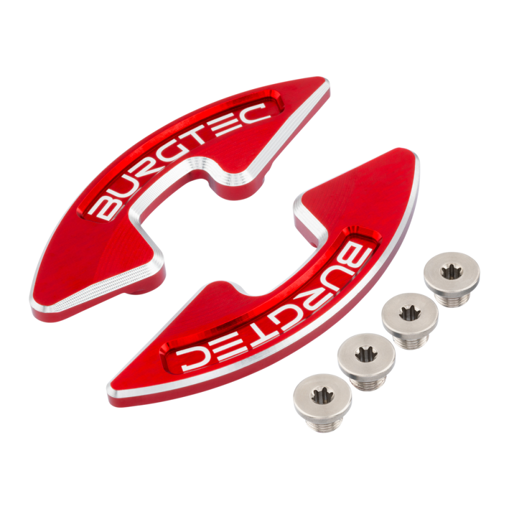 Burgtec Chainring Bash Guard - Pair - Race Red