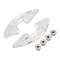 Burgtec Chainring Bash Guard - Pair - Rhodium Silver
