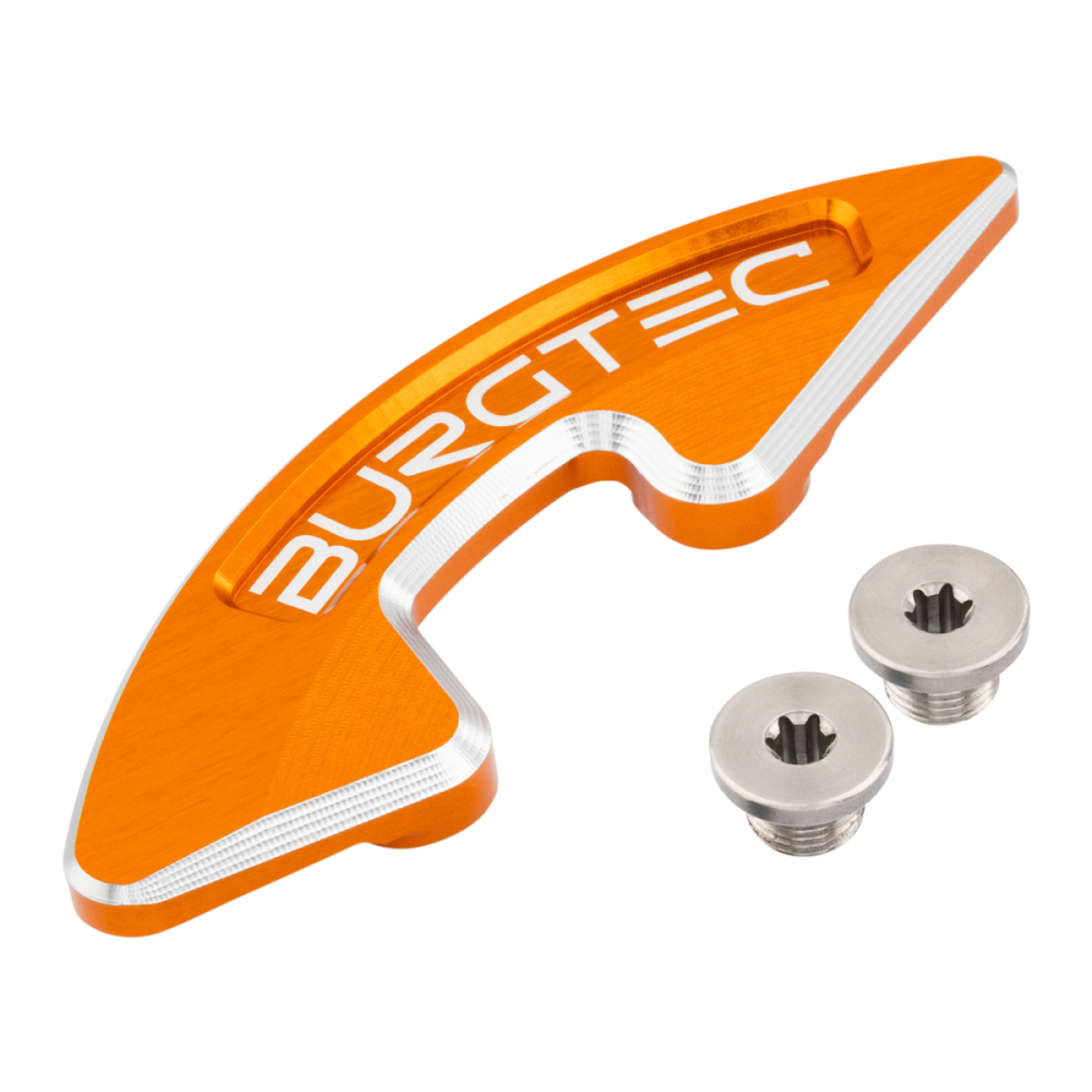 Burgtec Chainring Bash Guard - Single - Iron Bro Orange