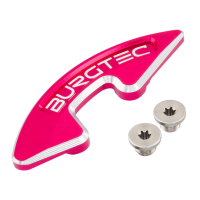 Burgtec Chainring Bash Guard - Single - Toxic Barbie Pink