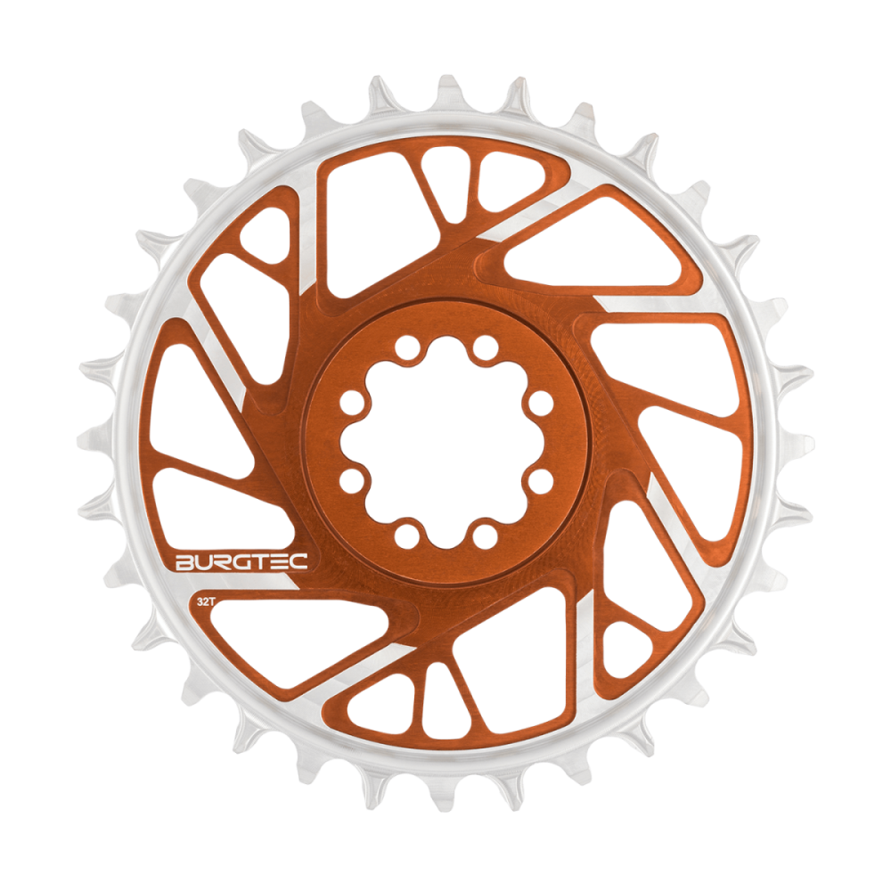 Burgtec 3mm Offset Thick Thin Chainring for SRAM 8-Bolt - 28T - Kash Bronze