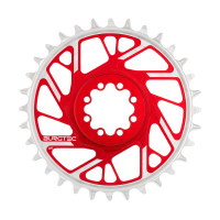 Burgtec 3mm Offset Thick Thin Chainring for SRAM 8-Bolt - 30T - Toxic Barbie Pink