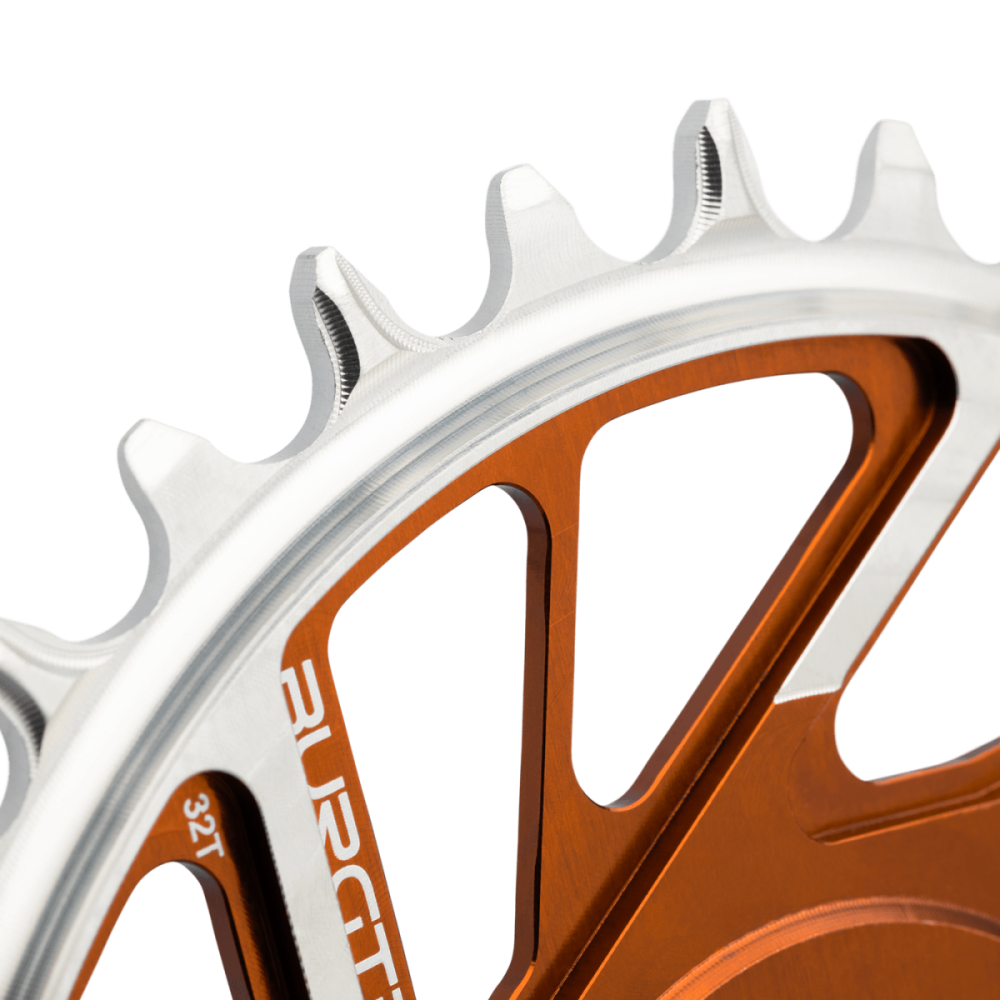 Burgtec 3mm Offset Thick Thin Chainring for SRAM 8-Bolt - 28T - Kash Bronze