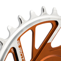 Burgtec 3mm Offset Thick Thin Chainring for SRAM 8-Bolt - 28T - Kash Bronze